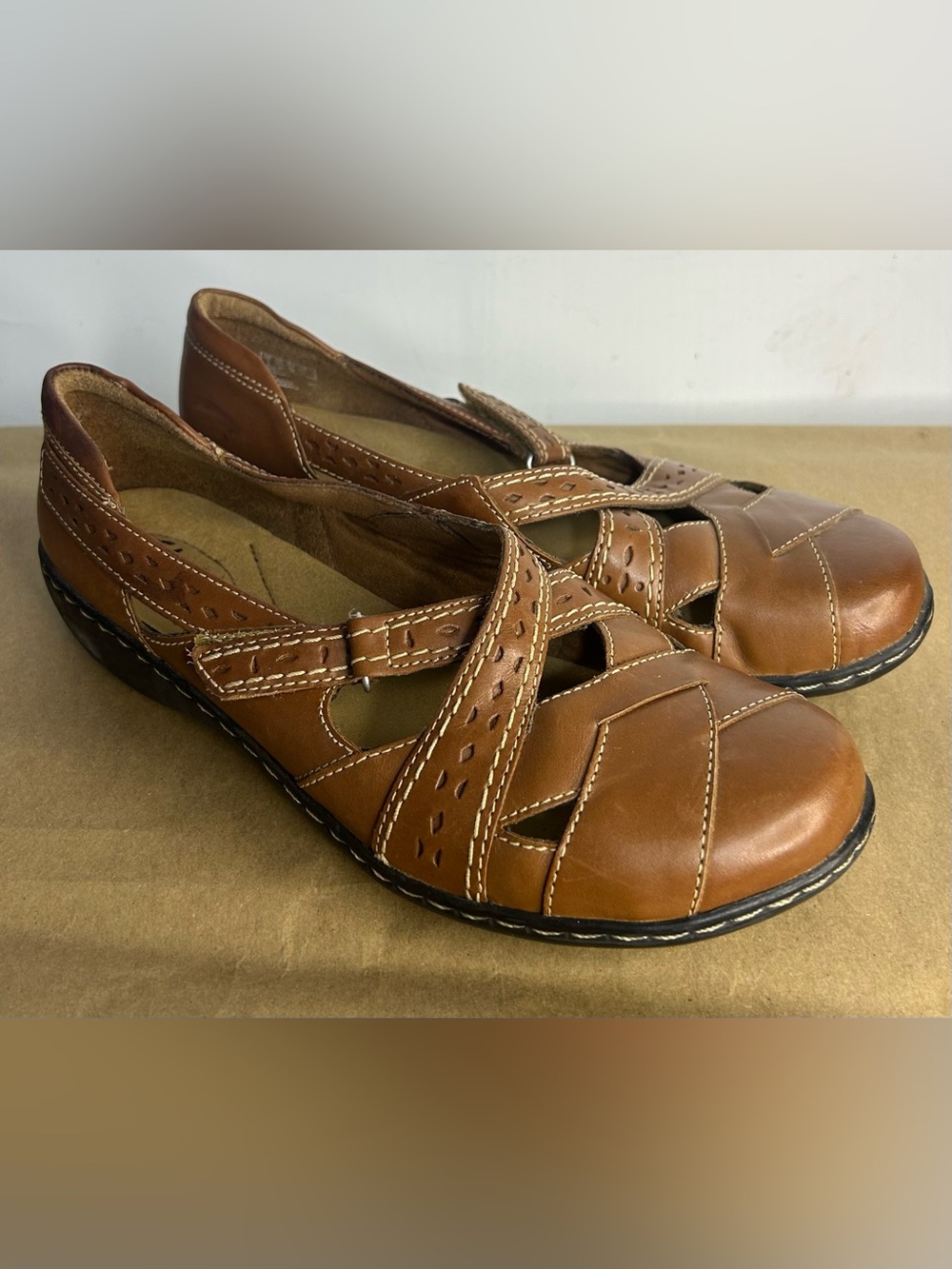 Clarks Ashland Spin Mary Jane Flats Size 9 1/2